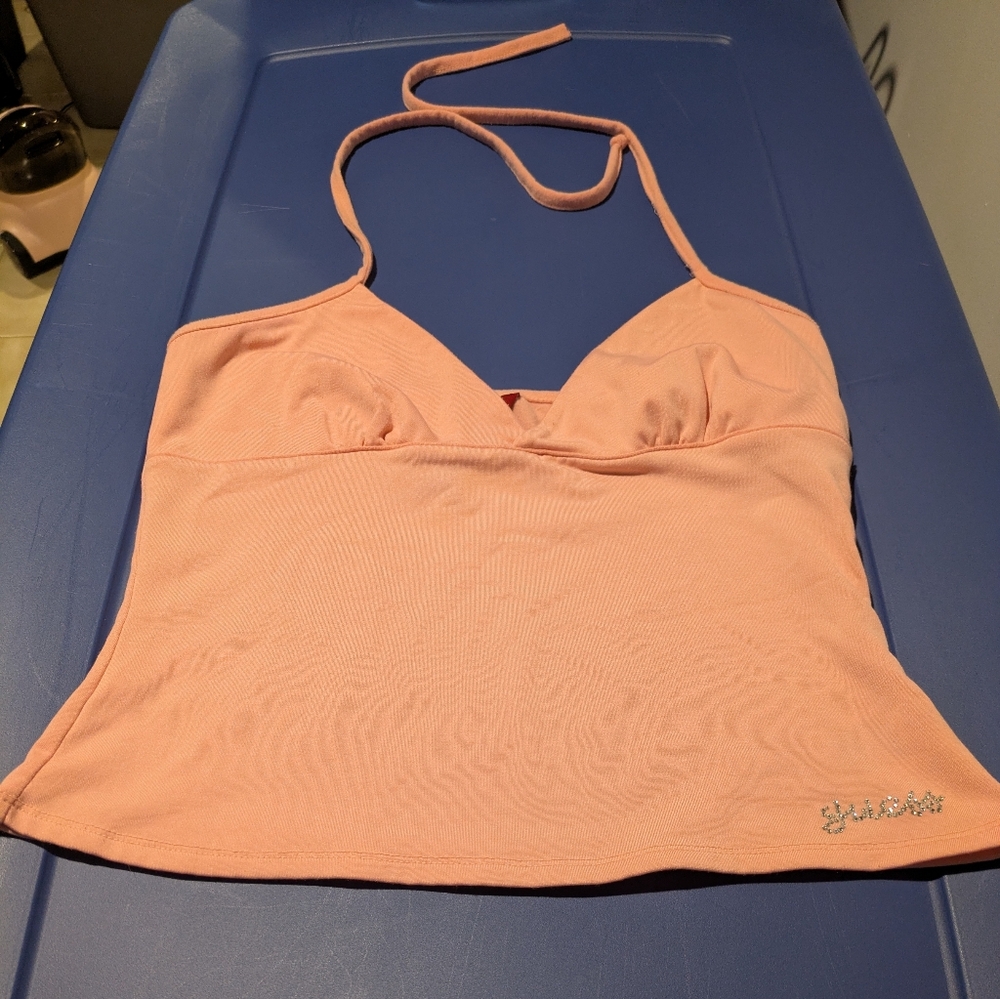 Guess Peach Halter Top